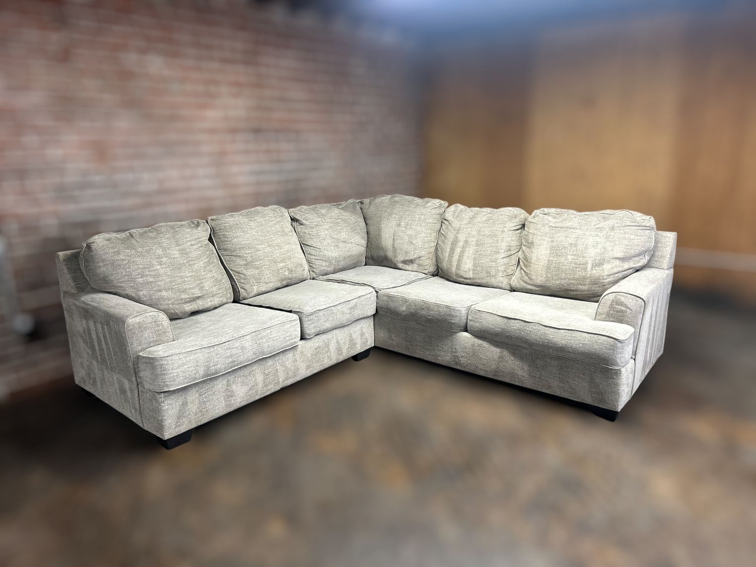 Free Delivery 2pc Ashley gray sectional sofa couch