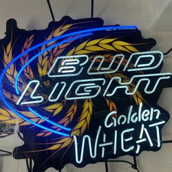 Rare Bud Light Wheat Neon