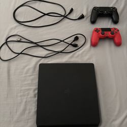 PS4 with controllers 