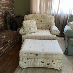 Chair and ottoman 