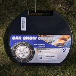 Snow-Chains Auto Fixing 1 Min Quick Fit Easy Installation Tire-Chains, Portable Reusable Universal Emergency Tire Traction Chain for Passenger Car