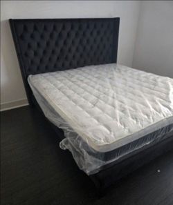 Queen Bed Frame With Mattress