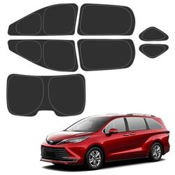 D-Lumina Rear ＆ Side Window Sun Shade for 2021 2022 2023 Toyo-ta Sienna