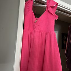 Summer dress bright oink