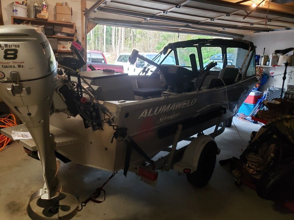 2001 alumaweld Stryker sport jet 175 jet boat fishing boat