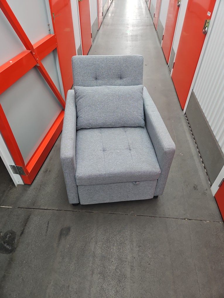 Reclining Armchair with Extendable Footrest