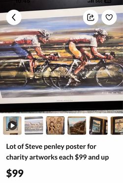 Steve Penley Bike MS Atlanta Ride Poster