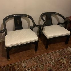 Oriental black chairs