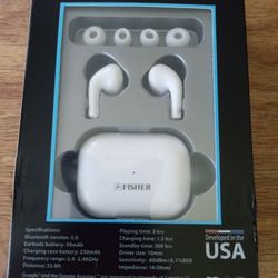 FISHER EARBUDS WIRELESS BLUETOOTH 