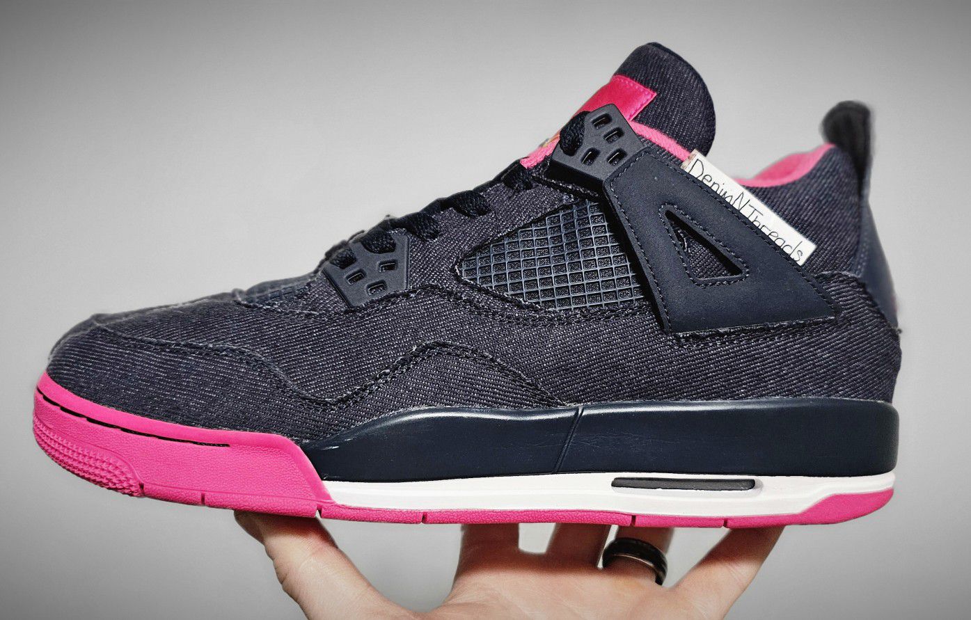 2015 Nike Air Jordan 4 Retro DENIM RARE Og Mens Size 9.5 IV 🔥 Or Womens Size 11