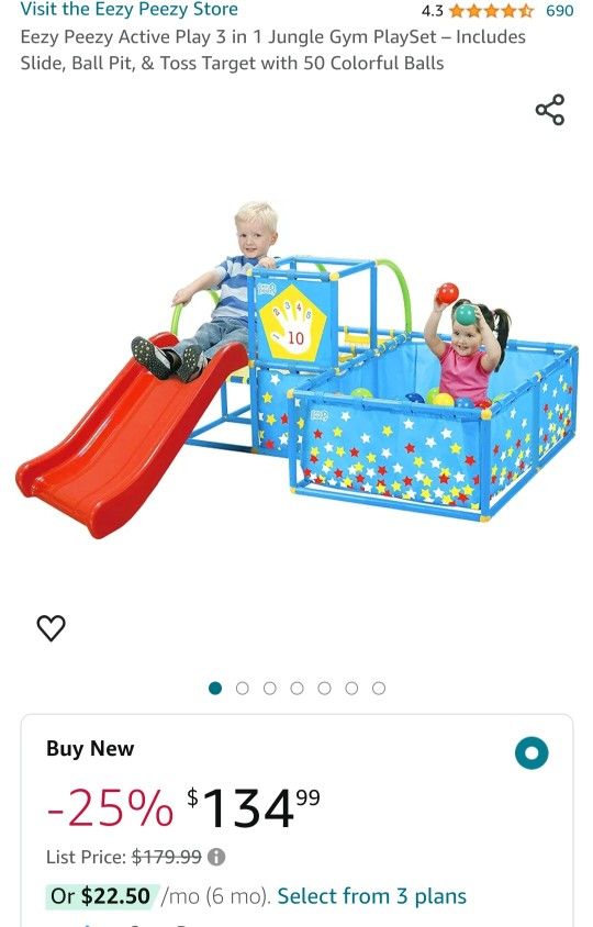Jungle Gym Slide Playset Ball Pit For Toddler,All Products : American Fashion Style Bags On Sale