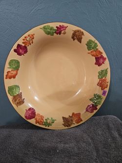 Harvest Pattern Ceramic Serving Bowl