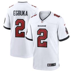 Emeka Egbuka #2 White Vapor Nike On-Field Buccaneers White jerseys new With Tags