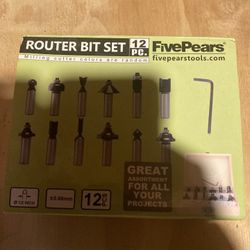 Set Of 1/2 Inch Router Bits
