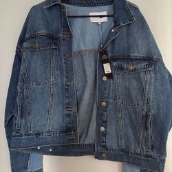 Two-tone Fashion Nova Denim Jacket