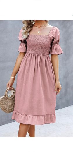 Women Square Neck Dress- XXL