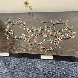 18ft White Christmas String Lights – Warm White Glow