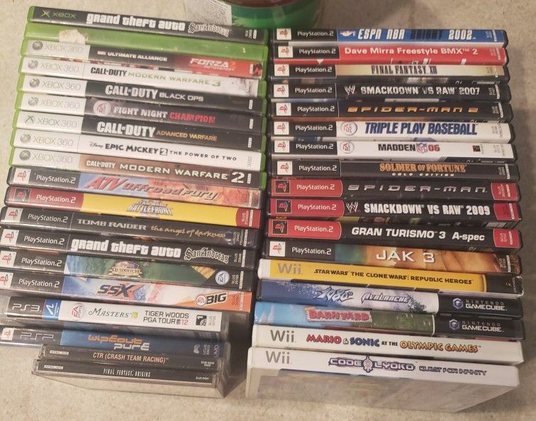 EMPTY Game Cases Wii, Ps1, Ps2, Ps3, Psp, Xbox, Xbox360, Gamecube
