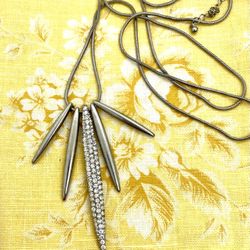 Long 32” Crystal Necklace 