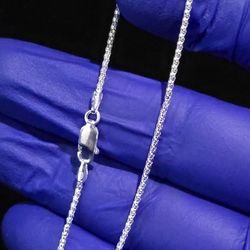 Italian Sterling Silver 7" Popcorn Link Bracelet