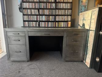 Restoration Hardware LA SALLE METAL-WRAPPED DESK