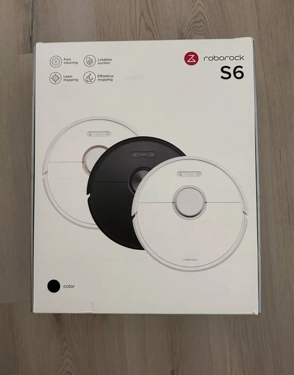 Roborock S6 Robot Vacuum and Mop Wi-Fi Connected White