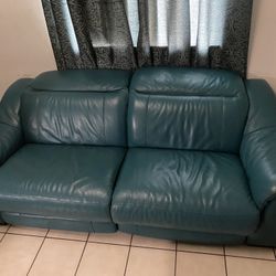 Love Seat Leather Sofa Electric 