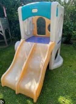Little Tikes Outdoor Climbing Cube and Twin Slide
