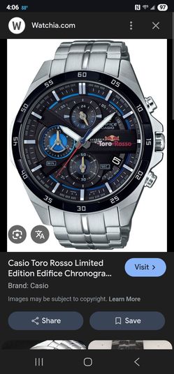 Casio Edifice Scuderia Toro Rosso (Red Bull Racing) Limited Edition F1 Chronograph Watch 48mm