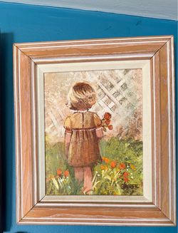 Joan Graber Oil painting of Girl