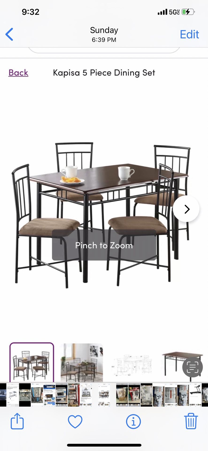 Dining Set 5 Piece
