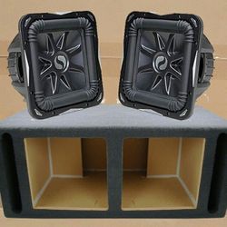 Kicker L7 Solo Baric Bass System 12" Dual Voice Coil Subwoofers Ported Box 3000 Watts Package 🚨 Payment Options Available 🚨 No Credit Needed 🚨 