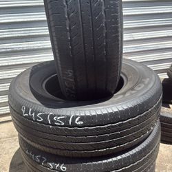 245/75r16 USED TIRES TOYO OPEN COUNTRY FOR SALE SET OF 4 TIRES $180 WITH INSTALLED CASH PRICE 