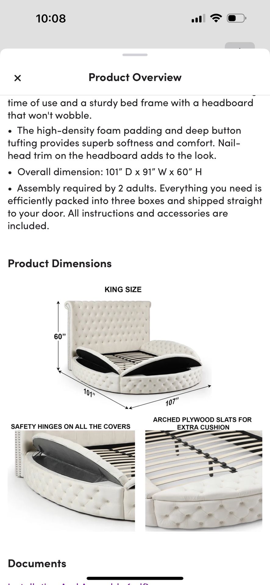 King Storage Bed