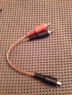 NEW! Y split RCA cables. (2)-M (1)-F