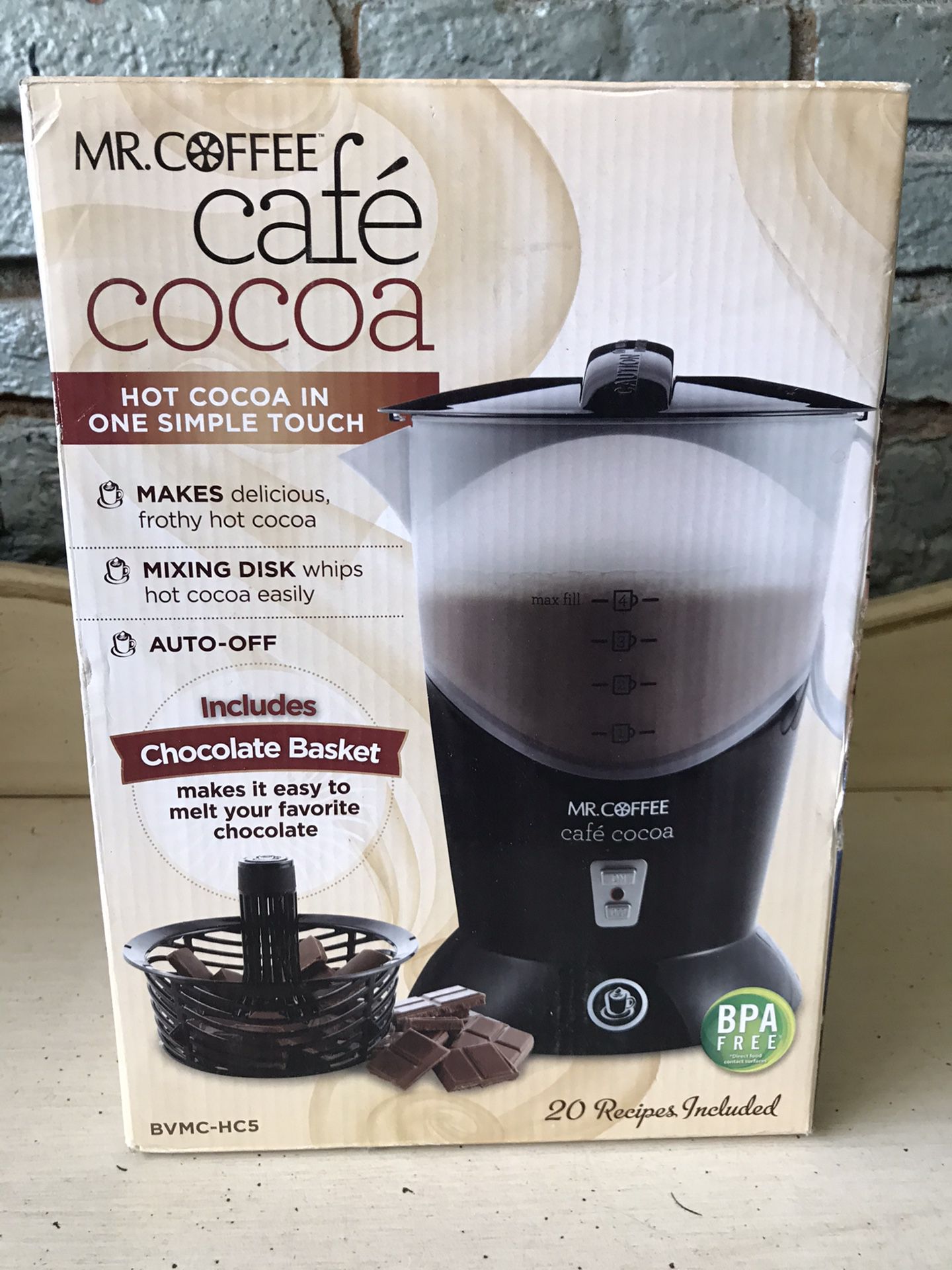 Mr. coffee cocoa maker cafe cocoa