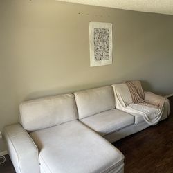 IKEA Kivik Couch With Chaise Beige