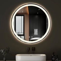 LED round mirror