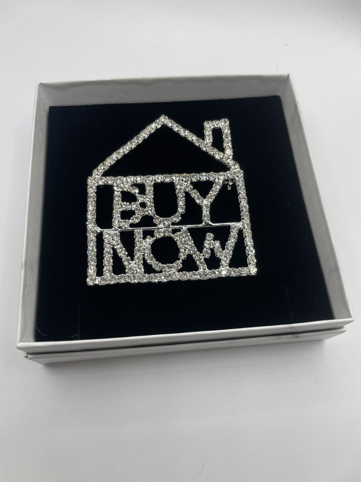 Brand New Sparkly Brooch Real Estate Agent “Buy Now” Gift