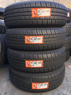 Used tires with 90% tread open Monday to Saturday 8:00am to 6:00pm 16714 union st Victorville