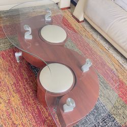 Sofa Set(3+2+1) + Glass Coffee Table – Solid Wood – Great Deal