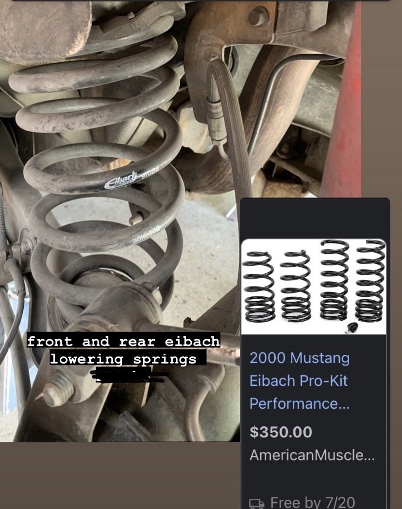 9904 mustang lowering springs for Sale in Sacramento, CA OfferUp
