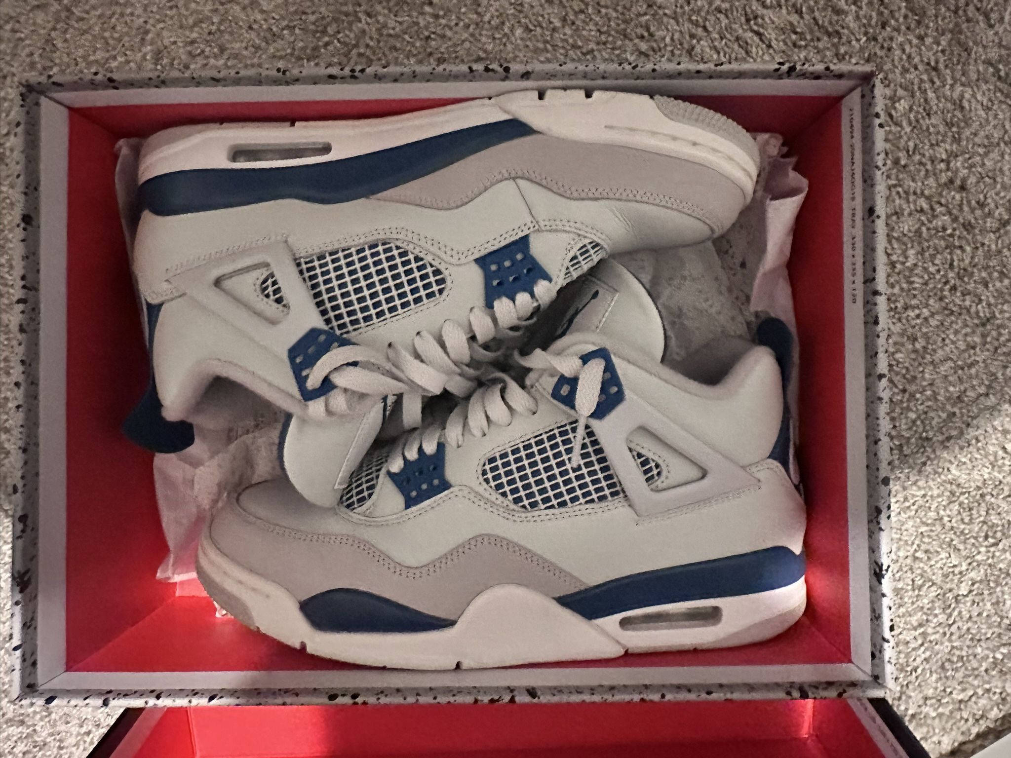 Jordan 4 Military Blue Sz 9