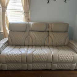 Sillones De Cuero Con Control De Masaje Y Calentador 