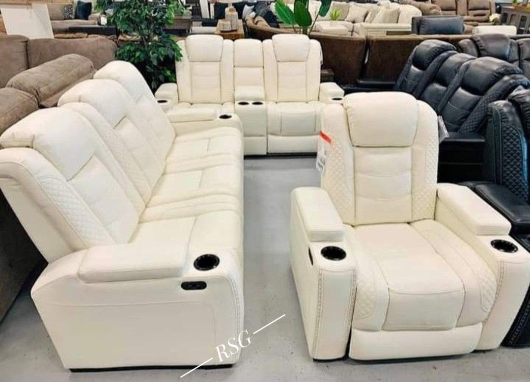 POWERRECLINER SOFA & LOVESEAT 6950BR MADE IN USA-FOA – X-elence