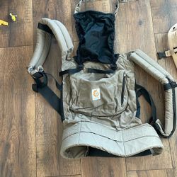 Black And Brown Ergobaby Carrier