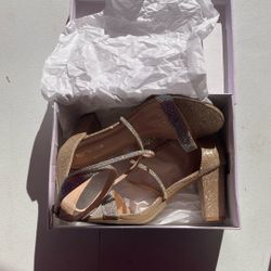TOP Moda Dressy/Formal Sandals High Heel Ankle Strap Open Toe Sandals,Nude Patent