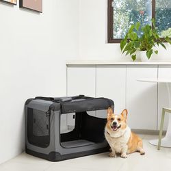 Amazon Basics 4-Doors Portable Soft Bag Travel Crate Kennel