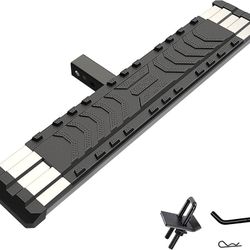 Hitch Mount Bump Step, Stainless Steel Trailer Hitch Step Fit 2-Inch Hitch Receiver, Rear