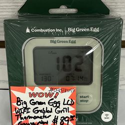 Big Green Egg LCD WiFi Enabled Grill Thermometer Gauge New 